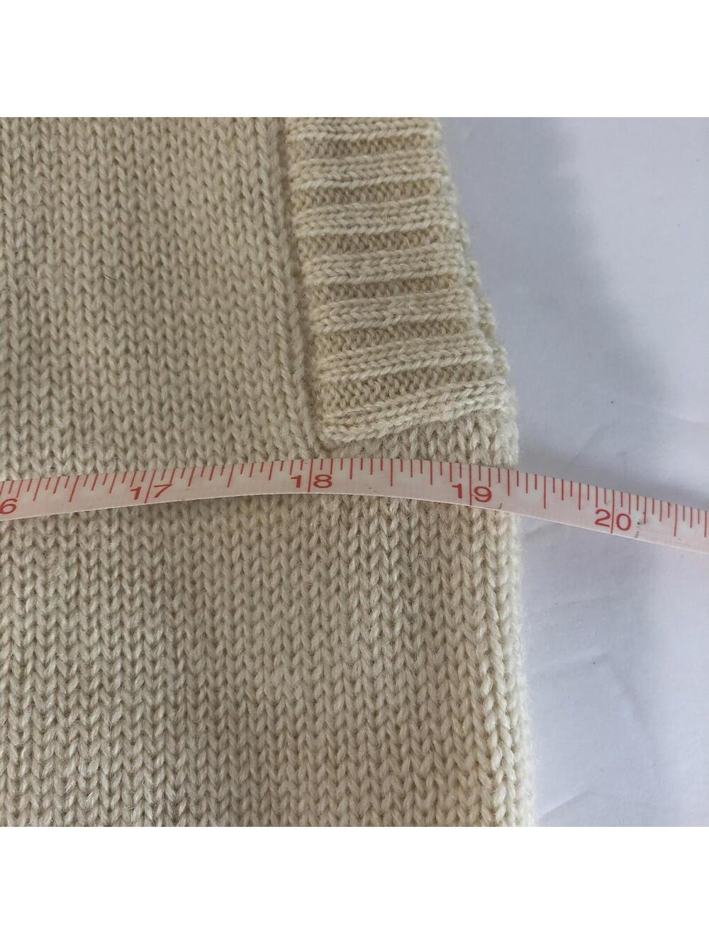 Gianfranco Ruffini Wool Sweater Vest Ivory Large - Picture 4 of 8